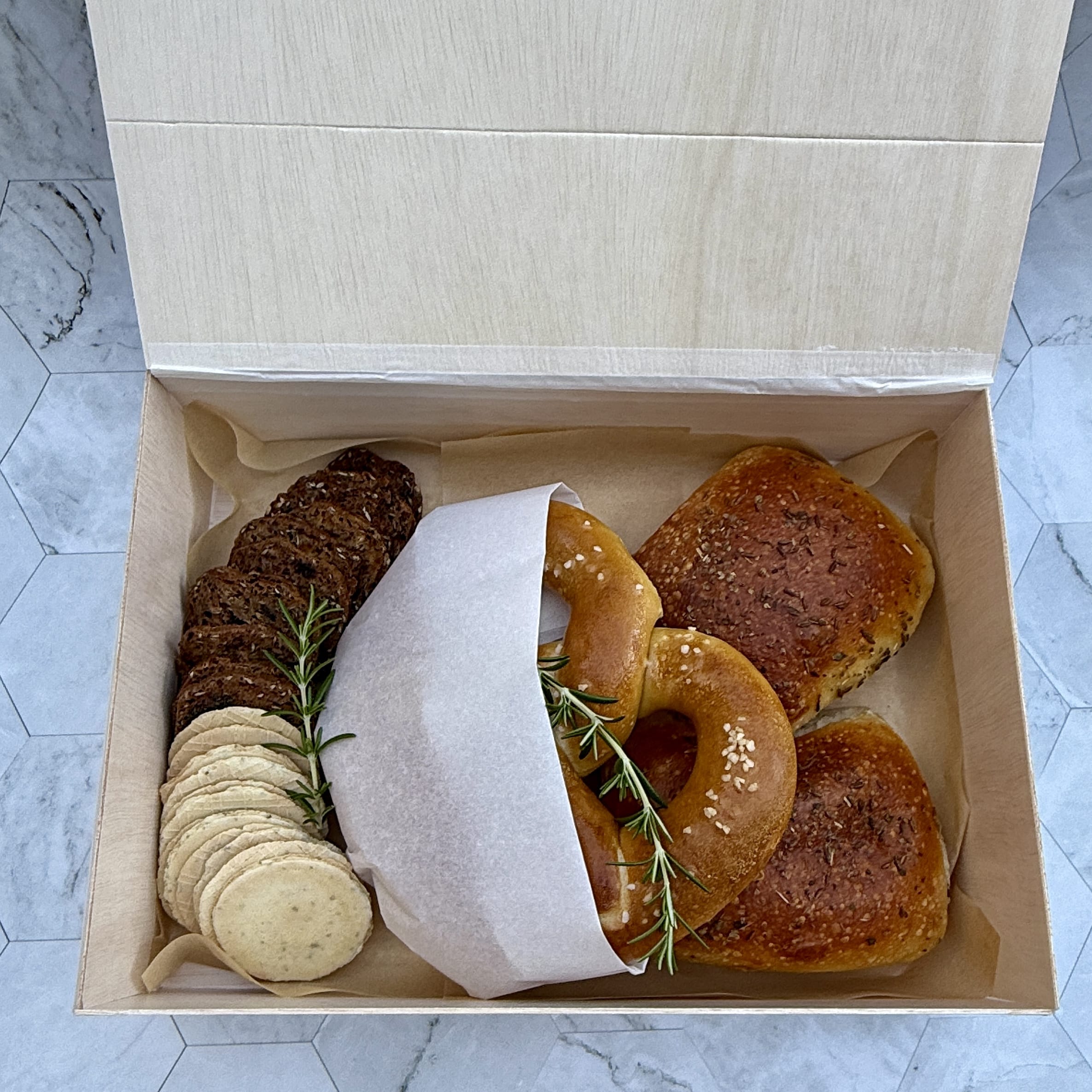 Bread and cracker selection | Spread The Love Grazing Tables & Platters | North Shore | Auckland