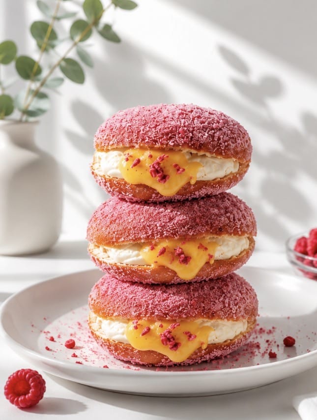 Raspberry Lemon Donut | Spread The Love Catering | North Shore | Auckland